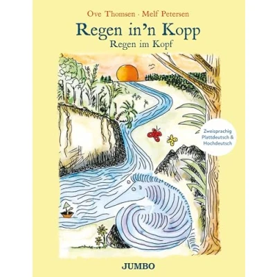 Abbildung von Regen im Kopf (Plattdeutsch und Hochdeutsch)