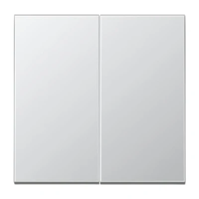 Abbildung von LS Doppeltaste, Farbe Aluminium (Referenz: Jung AL102)