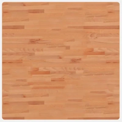 Abbildung von vidaXL Tischplatte, Quadratisch Holzplatte mit 4 abgerundeten Ecken, Holztischplatte Ersatzplatte für Couchtisch, Massivholztischplatte Platte, 90x90x2,5 cm Massivholz Buche