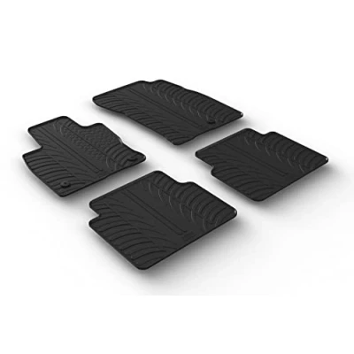 Abbildung von Gledring 0765 Fußmattensatz Gummi vorne und hinten 4 schwarz 750mm 550mm FORD: Kuga Mk3