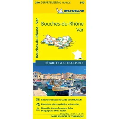 Abbildung von Bouches du Rhône Var Michelin Local Map 340: