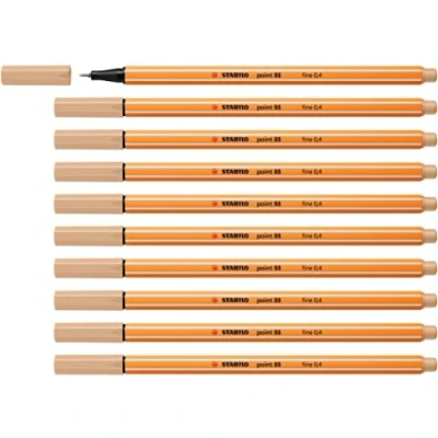 Abbildung von Fineliner STABILO point 88 10er Pack beige