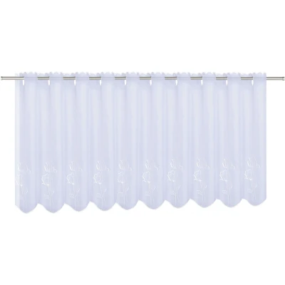 Abbildung von Gerster Scheibengardine &quot;Sabine&quot;, (1 St.), HxB: 50x150, mit gestickten Blumendesign