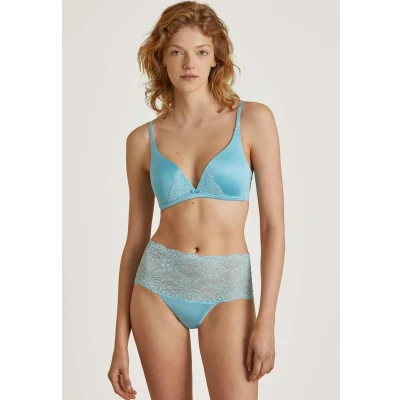 Abbildung von Calida Sensual Secrets Triangel BH, Damen, Größe: 80C, Blue topaz
