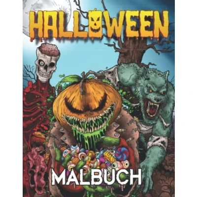 Abbildung von Halloween Malbuch: Horror Malbuch Für Erwachsene Mit Vampiren, Monstern Und Zombies
