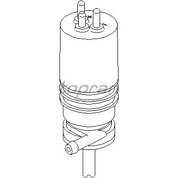 Abbildung von TOPRAN 400 119 Waschwasserpumpe MERCEDES BENZ: E Klasse Limousine