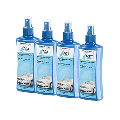 Abbildung von AGT Glasversiegelung: 4er Set Regenabweiser Spray für Kfz Scheiben, je 250 ml (Autoscheibenversiegelung, Versiegelung, Windschutzscheibenwunder)
