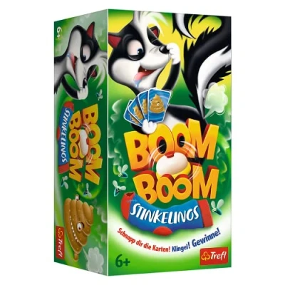 Abbildung von Trefl, Boom Stinkelinos, Spiel mit Glocke, Familienspiel, Gesellschaftsspiel für Erwachsene und Kinder ab 6 Jahren, 2193, Farbig