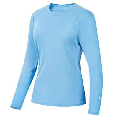 Abbildung von Bassdash Damen Rash Guard UPF 50+ UV Sonnenschutz T Shirt Langarm Angeln Wandern Performance Shirts