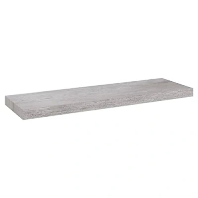 Abbildung von vidaXL Schweberegal Wandregal Schwebend Bücherregal Wandboard Hängeregal Dekoregal Freischwebend Regal Betongrau 80x23,5x3,8cm MDF