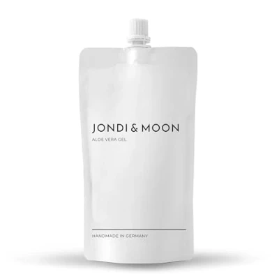 Abbildung von JONDI&amp;MOON Aloe Vera Gel Nachfüllbares Erfrischend, Feuchtigkeitsspendend &amp; Beruhigend 250ml Nachfüllbeutel