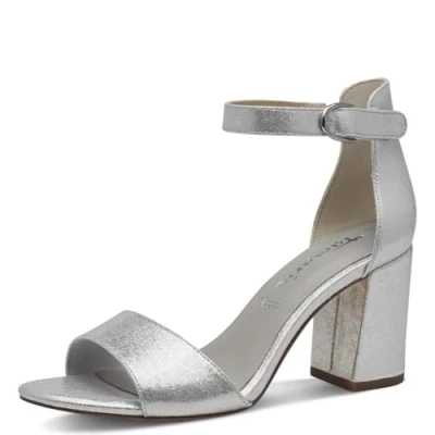 Abbildung von Tamaris Sandalette Damen Vegan Elegant metallic,EU 38