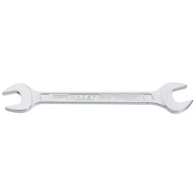 Abbildung von HAZET Doppel Maulschlüssel 450NA 1.1/16X1.1/4 verchromt, Schlüsselweite: 1.1⁄16 x 1.1⁄4 mm Maulstellung: 15 Schaft mit extra stabilem T Profil Made in Germany