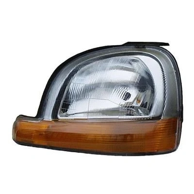 Abbildung von VAN WEZEL 4310961 Scheinwerfer links H4 gelb mit Blinklicht für Rechtsverkehr ohne Stellmotor LWR P43t RENAULT: Kangoo I, I Rapid