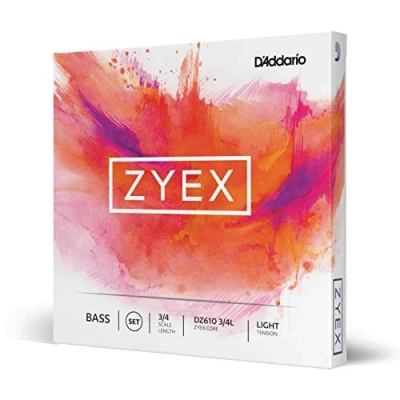 Abbildung von D&#039;Addario DZ610 3/4L Zyex Kontrabass Saitensatz synthetische Faser 3/4 Light