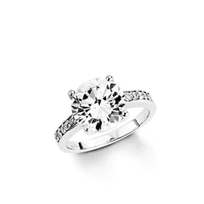 Abbildung von amor Ring silvercoloured, Damen, Größe: 52, Silver coloured