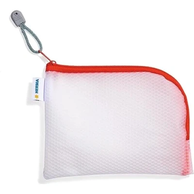 Abbildung von HERMA Universaltasche A6 19x14cm transparent/rot