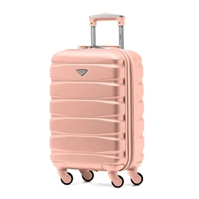 Abbildung von Flight Knight Handgepack Trolley Koffer Kompatibel Mit Air Berlin, Lufthansa, Eurowings, easyJet, Ryanair Und Viele Mehr! Gepack 4 Rollen. 55x35x20cm ABS Leichtgewicht Reisekoffer