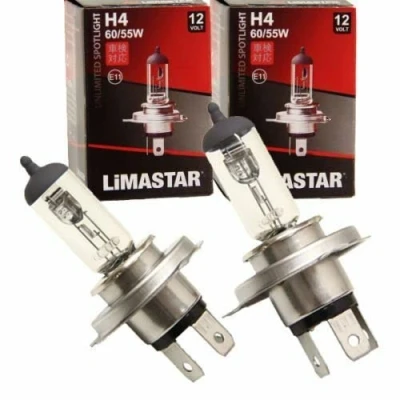Abbildung von 2X Halogen H4 Scheinwerferlampe Birne kompatibel für Hyundai Lantra 60W / 55W 12V Abblendlicht Fernlicht Glühlampen E Prüfzeichen Sockel P43t Warm Weiß