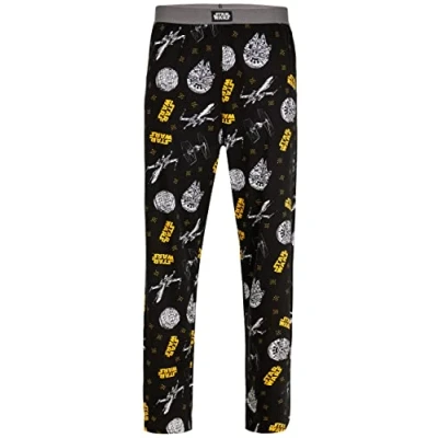 Abbildung von Recovered Loungepants Starwars Retro ships all over print black