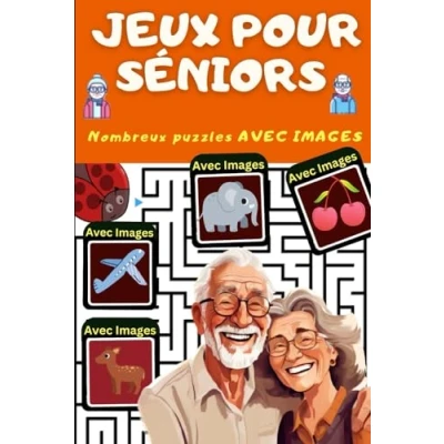 Abbildung von Jeux de Mémoire pour les Seniors et Personnes Avec Alzheimer ou Démence Photos Gros Caractères Stimulation Cognitive Maintenir le ... Séniors Malvoyants Mots Mêlés plus