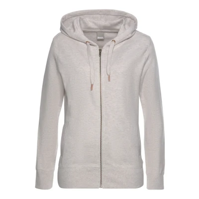 Abbildung von Bench Sweatjacke beigemeliert, Damen, Größe: 32/34, Beige meliert