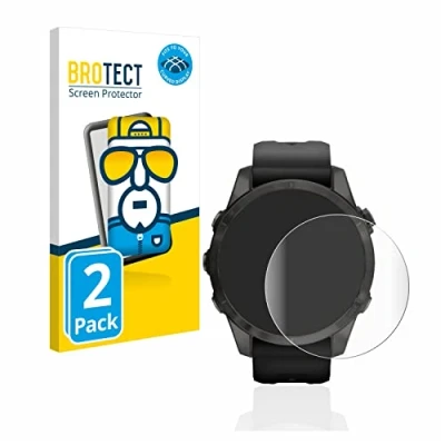 Abbildung von BROTECT 2 Stück Full Cover Schutzfolie für Garmin Epix Pro (Gen 2) (42 mm) Screen Displayschutz Folie [3D Curved, Kristall Klar]