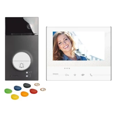 Abbildung von BTICINO, Flex ONE 2 Draht Videosprechanlagen WLAN Set, Classe 300 X13E mit 7&quot; Touchscreen, 105 Weitwinkel Kamera, Video Speicherung, Transponder Türöffner, schlüsselloser Zugang, IP54, IK10, 363910