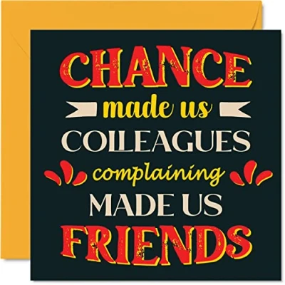 Abbildung von Lustige Geburtstagskarten für die Arbeitskollege Complaining Made Us Friends Witz Happy Karte von Freund, Kollege Geburtstagsgeschenk, 145 mm x Banter Freundschaft Grußkarten Geschenk