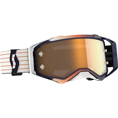 Abbildung von Scott Prospect Amplifier MX Goggle Cross/MTB Brille blau/weiß/goldfarben Chrom Works