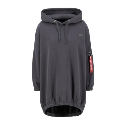 Abbildung von Alpha Industries XFIT Label OS Sweatshirt, Damen, Größe: XS, Vintage grey