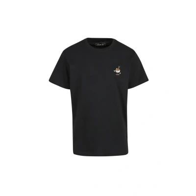 Abbildung von Mister Tee Peace Noodles EMB Tshirt print, Herren, Größe: Large, Black