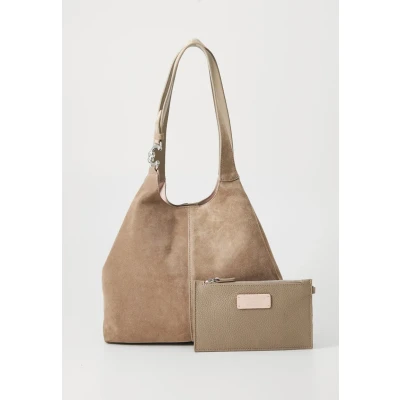 Abbildung von Coccinelle Ceasy Shopping Bag, Damen, Größe: One Size, Warm taupe