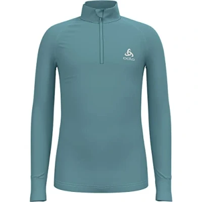 Abbildung von Odlo Kids Funktionsunterwäsche Langarm Shirt mit Reißverschluss ACTIVE WARM ECO, reef waters, 104