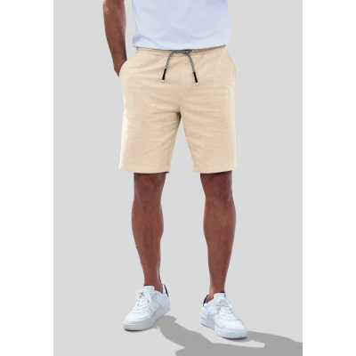 Abbildung von John Devin Sweatshorts weit geschnitten in Melange Optik aus Baumwoll Mix