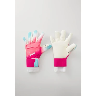 Abbildung von PUMA ULTRA Ultimate RE CHARGE Hybrid Goalkeeper Gloves Youth, Accessoires, Sunset Rosa/Hero Blau/Weiß, 9
