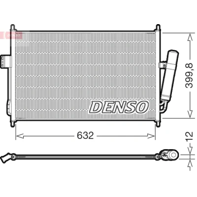 Abbildung von Kondensator, Klimaanlage DENSO DCN99084
