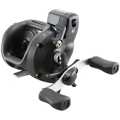 Abbildung von Okuma Magda Star Drag Levelwind Schnurzählerrolle Größe 15 schwarz