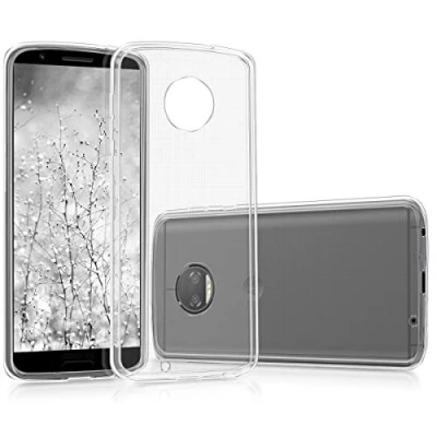 Abbildung von kwmobile Hülle kompatibel mit Motorola Moto G6 Silikon Handyhülle Transparent Handy Case in