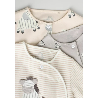 Abbildung von Next Regular FIT 3 PACK Strampler für Kinder, Größe: 86, Grey