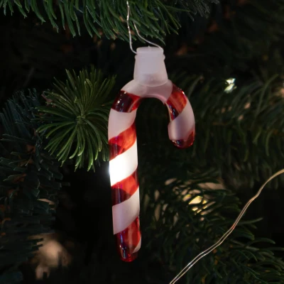 Abbildung von LED Lichterkette Hannah Candy Cane rot