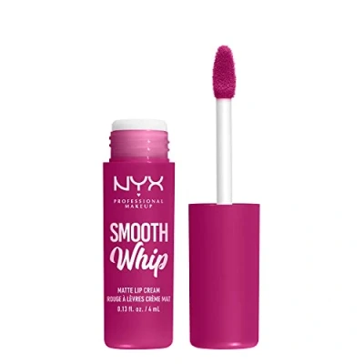 Abbildung von NYX Professional Makeup Flüssiger Lippenstift mit mattem Finish, Lebendige Farben Shea &amp; Kakaobutter, Farbe: Bday Frosting