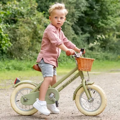 Abbildung von Kinderfahrrad ab 3 Jahren 12 Zoll Retro Rider grün Bandits and Angels