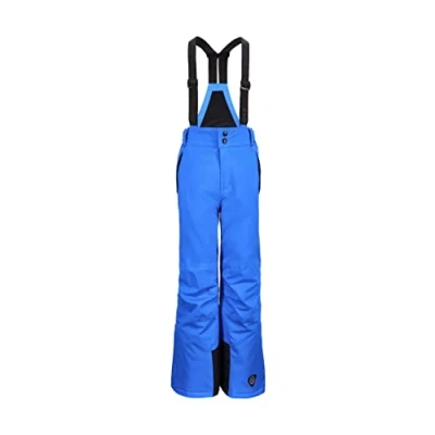 Abbildung von Killtec Jungen Skihose Funktionshose mit abzippbarem Latz, Schneefang und Kantenschutz Gauror Jr wasserdicht, atmungsaktiv 00838 neon Blue 140