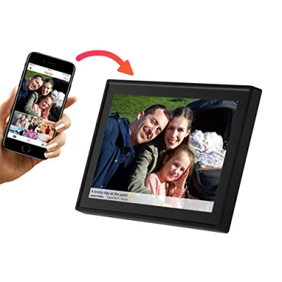 Abbildung von Denver PFF 1011BLACK MK2, 25,6 cm (10.1 Zoll), 1280 x 800 Pixel, IPS, 200 cd/m², JPEG, 8 GB