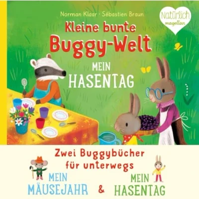 Abbildung von Kleine bunte Buggy Welt Mein Hasentag &amp; Mäusejahr: Zwei Buggybücher mit Stoffband für unterwegs