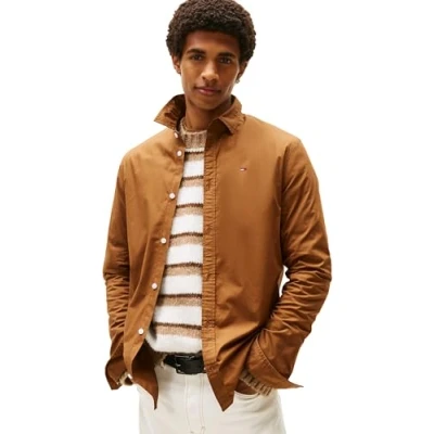 Abbildung von Tommy Jeans Herren Hemd Original Stretch Langarm, Beige (Pecan Nut), XL