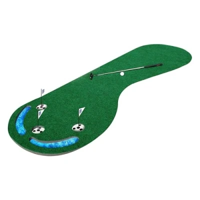 Abbildung von PGA TOUR Three Hole Putting Mat 3 X 9 Feet Golf Matte, Blue, 92LX22HX22W cm