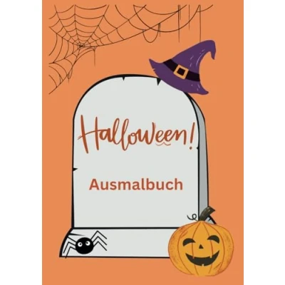 Abbildung von Halloween Malbuch: Ausmalbuch mit Motiven wie Hexen, Monster, Kürbisse, Geister, Mumien und vielen mehr