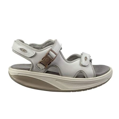 Abbildung von MBT Kisumu Keilsandalette, Damen, Größe: 40, Off white Schuhe